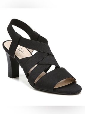 Life Stride Women’s Charlotte Sandal Black Size 9 NWT